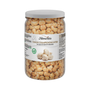 FUNGHI CHAMPIGNONS INTERI IN OLIO DI SEMI DI GIRASOLE