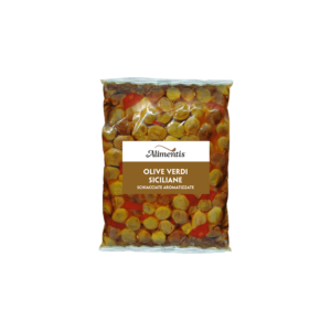 OLIVE VERDI SICILIANE SCHIACCIATE AROMATIZZATE