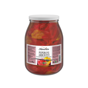 PEPERONI ARROSTITI ROSSI E GIALLI IN OLIO DI SEMI