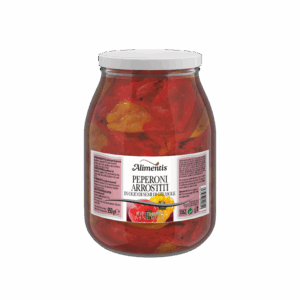 RED AND YELLOW ROASTED PEPPERS IN VEGETABLE OIL